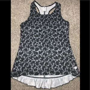 Black white and Gray Sport Tank Top